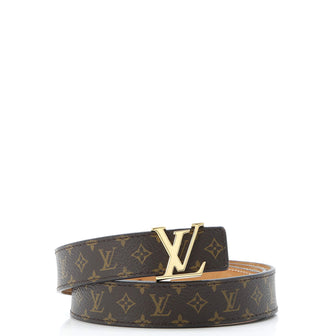 Louis Vuitton LV Initiales Belt Monogram Canvas Thin