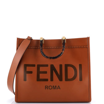 Fendi Sunshine Shopper Tote Leather Medium