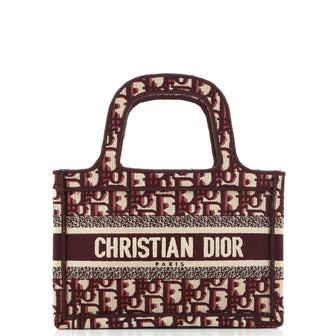 Christian Dior Book Tote Oblique Canvas Mini