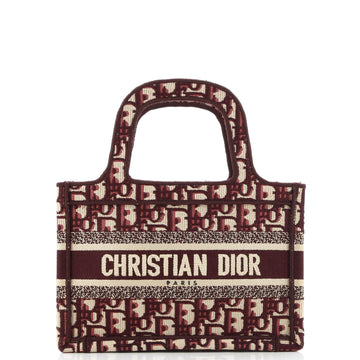 Christian Dior Book Tote Oblique Canvas Mini