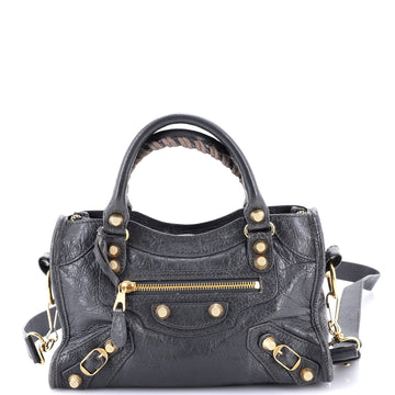 Balenciaga City Classic Studs Bag Leather Mini
