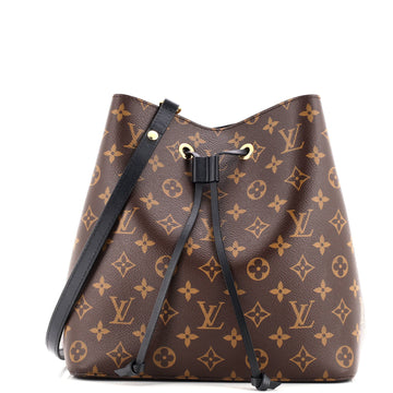 Louis Vuitton Braided Handle NeoNoe Handbag Monogram Canvas with Leather MM