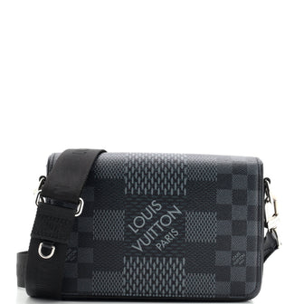 Louis Vuitton Studio Messenger Bag Limited Edition Damier Graphite 3D