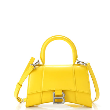 Balenciaga Hourglass Top Handle Bag Leather XS