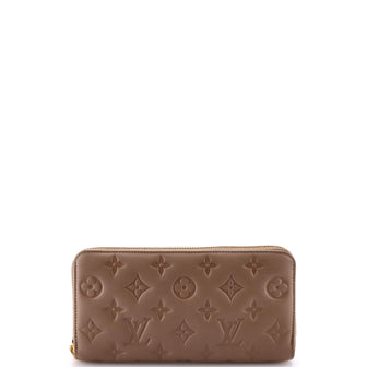 Louis Vuitton Coussin Zippy Wallet Monogram Embossed Lambskin