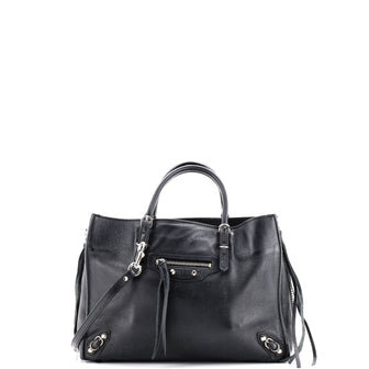 Balenciaga Papier A4 Zip Around Classic Studs Bag Leather Mini