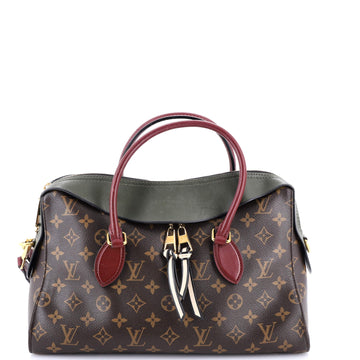 Louis Vuitton Tuileries Handbag Monogram Canvas with Leather