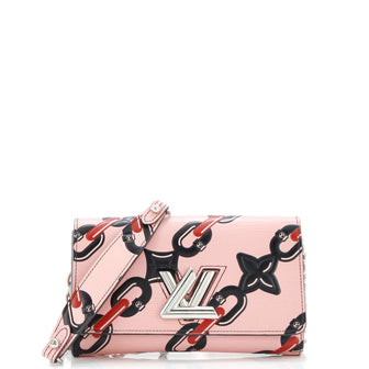 Louis Vuitton Twist Chain Wallet Limited Edition Print Epi Leather