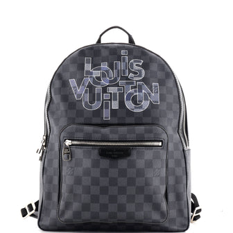 Louis Vuitton Josh Backpack Limited Edition Interlinked Logo Damier Graphite