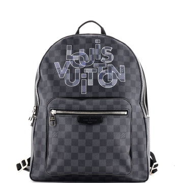Louis Vuitton Josh Backpack Limited Edition Interlinked Logo Damier Graphite