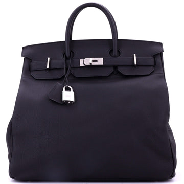 Hermes HAC Birkin Bag Black Togo with Brushed Palladium Hardware 40