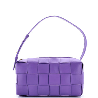 Bottega Veneta Brick Cassette Shoulder Bag Maxi Intrecciato Leather