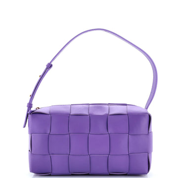 Bottega Veneta Brick Cassette Shoulder Bag Maxi Intrecciato Leather