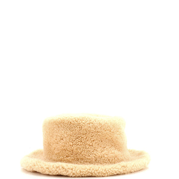 Hermes Fauve Bucket Hat Shearling