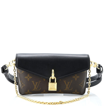 Louis Vuitton Padlock on Strap Handbag Monogram Canvas and Leather