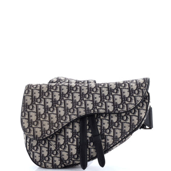 Christian Dior Saddle Crossbody Bag Oblique Canvas