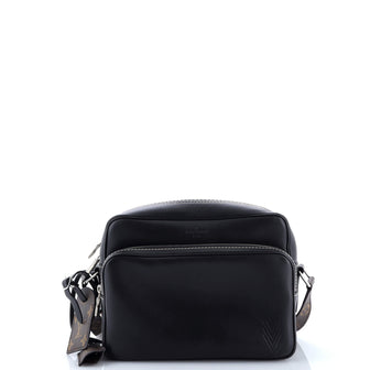 Louis Vuitton Nil Messenger Bag Leather with Monogram Canvas PM