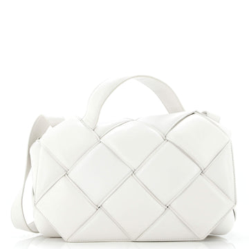Bottega Veneta Top Handle Shoulder Bag Padded Maxi Intrecciato Leather