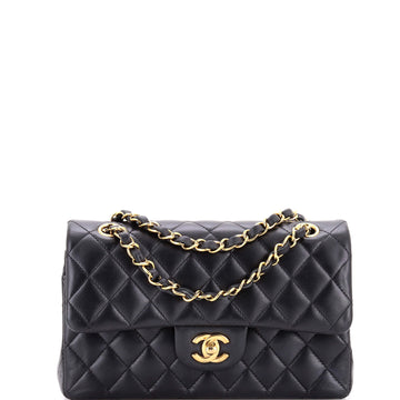 Chanel Classic Double Flap Bag Quilted Lambskin Small