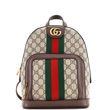 Gucci Ophidia Backpack GG Coated Canvas and Leather Small