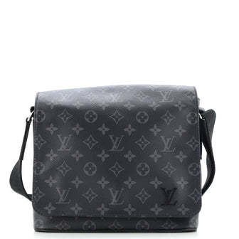 Louis Vuitton District Messenger Bag Monogram Eclipse Canvas PM