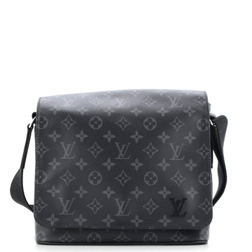 Louis Vuitton District Messenger Bag Monogram Eclipse Canvas PM