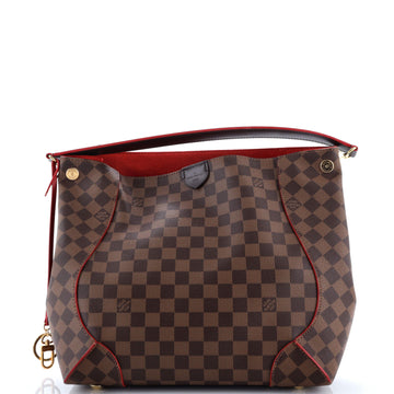 Louis Vuitton Caissa Hobo Damier with Leather