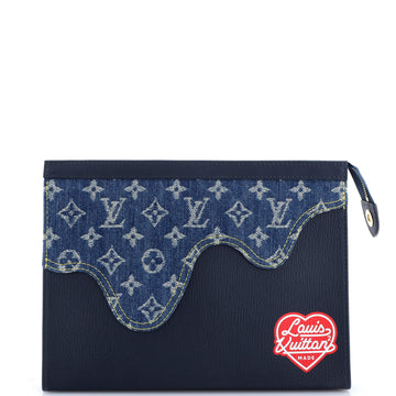 Louis Vuitton Nigo Pochette Voyage Monogram Denim and Taurillon Leather MM