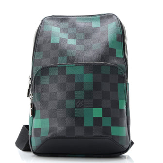 Louis Vuitton Avenue Sling Bag Limited Edition Damier Graphite Pixel