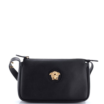 Versace Medusa Chain Zip Shoulder Bag Leather