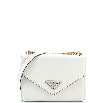 Prada Envelope Flap Chain Shoulder bag Saffiano Leather Small