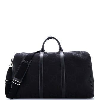 Gucci Duffle Bag Jumbo GG Embossed Leather Large