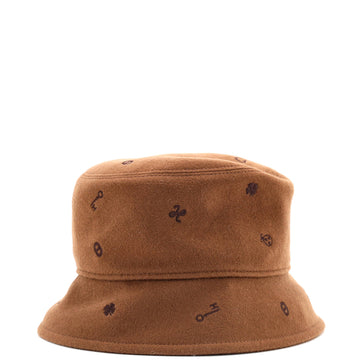 Hermes Debbie Charms Bucket Hat Cashmere