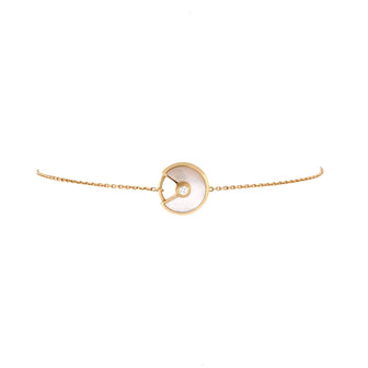 Cartier Amulette de Cartier Bracelet 18K Yellow Gold with Diamond and Mother of Pearl XS