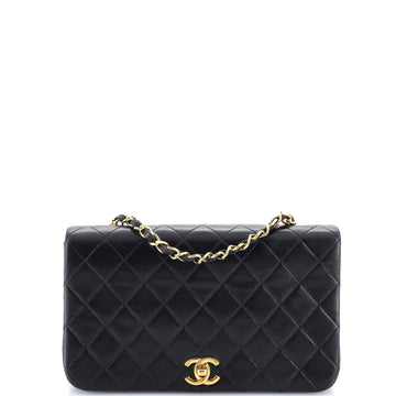 Chanel Vintage Full Flap Bag Quilted Lambskin Medium