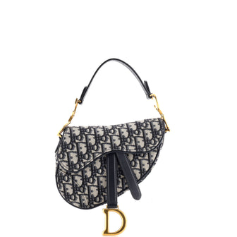 Christian Dior Saddle Handbag Oblique Canvas Mini
