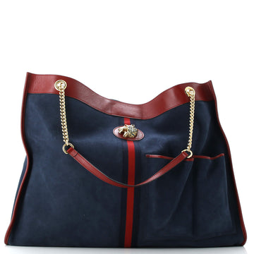 Gucci Rajah Chain Tote Suede XL