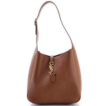 Saint Laurent Le 5 a 7 Supple Hobo Leather Small