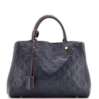 Louis Vuitton Montaigne Handbag Monogram Empreinte Leather MM