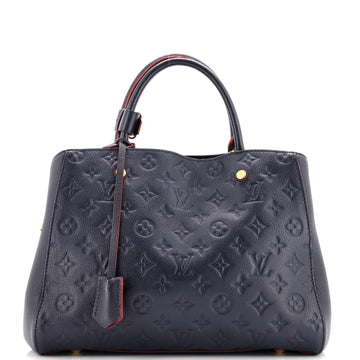 Louis Vuitton Montaigne Handbag Monogram Empreinte Leather MM