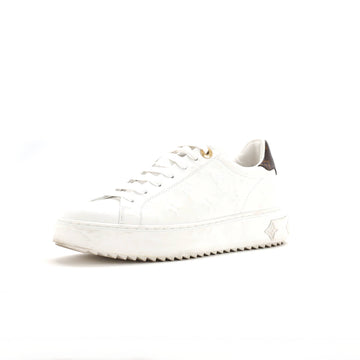 Louis Vuitton Women's Time Out Sneakers Monogram Embossed Leather