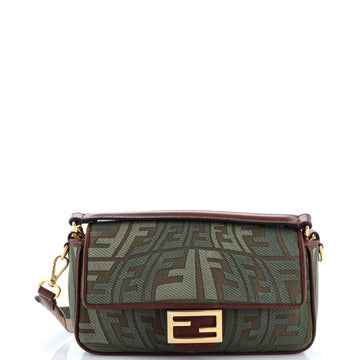 Fendi Baguette NM Bag Fish-Eye FF Embroidered Canvas Medium