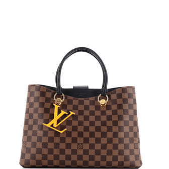 Louis Vuitton LV Riverside Handbag Damier with Leather