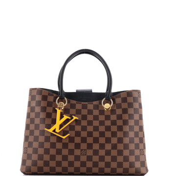 Louis Vuitton LV Riverside Handbag Damier with Leather