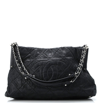 Chanel Sea Hit Shoulder Bag Quilted Iridescent Calfskin Medium