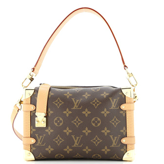 Louis Vuitton Side Trunk Handbag Monogram Canvas MM