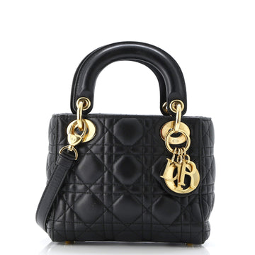 Christian Dior Lady Dior Bag Cannage Quilt Lambskin Mini