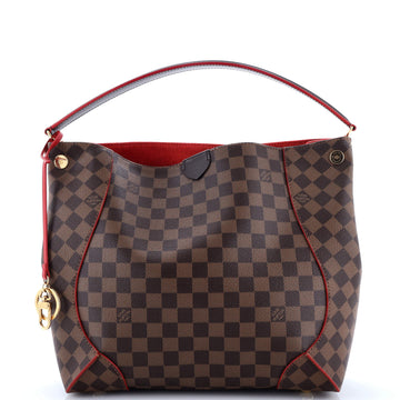 Louis Vuitton Caissa Hobo Damier with Leather
