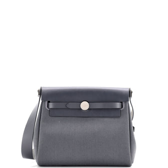 Hermes Herbag Zip Toile and Leather 20