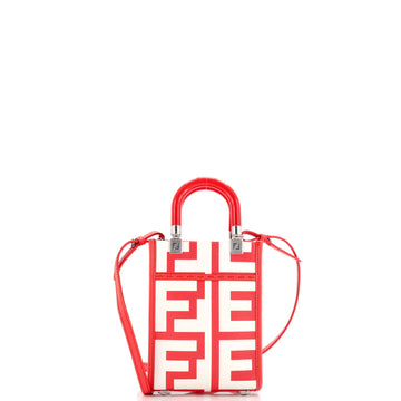 Fendi x Marc Jacobs Sunshine Shopper Tote Printed Leather Mini